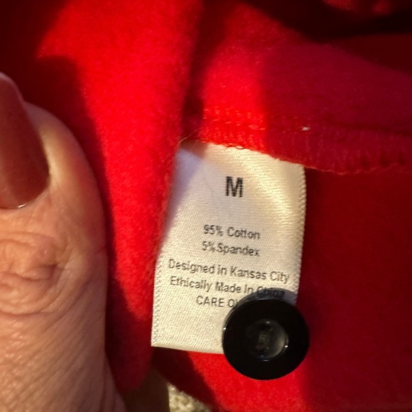 KC Chiefs 3/4 Sleeve Sweatshirt - NWOT - Picture 8 of 8